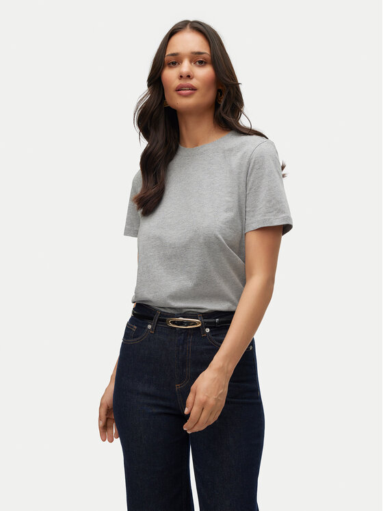 Vero Moda Vero Moda T-Shirt Paulina 10316991 Šedá Regular Fit