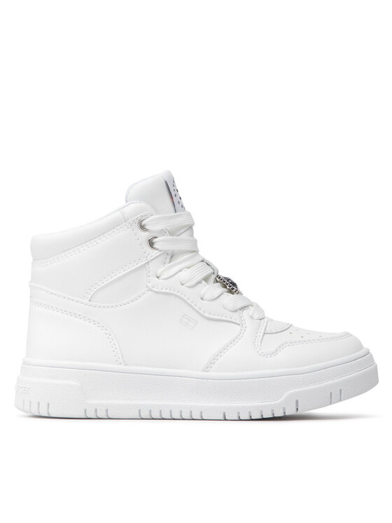 Tommy Hilfiger Tommy Hilfiger Sneakersy High T Top Lace-Up Sneaker T3A9-32339-1435 M Biały