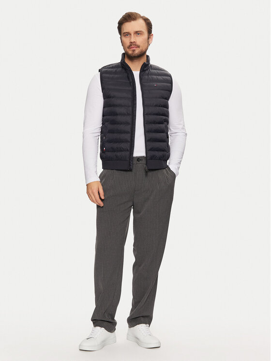 Tommy Hilfiger Tommy Hilfiger Vestă elegantă MW0MW38982 Bleumarin Regular Fit