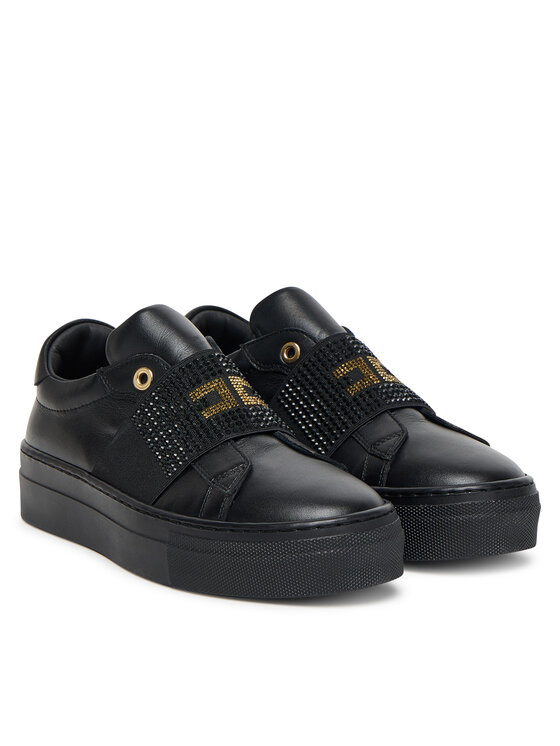 Elisabetta Franchi Elisabetta Franchi Sneakersy Low Cut Velcro F4A9-E0355-1251 S Czarny