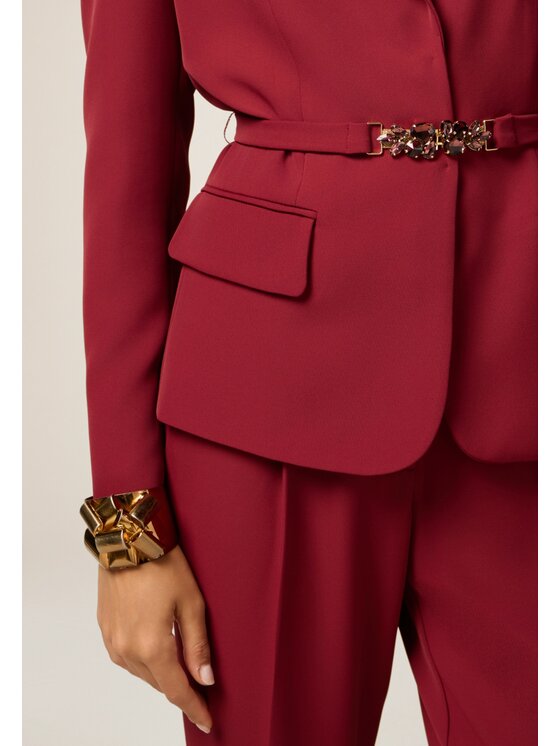 Oltre Oltre Giacca outdoor Q790R104576N036 Bordeaux Regular Fit