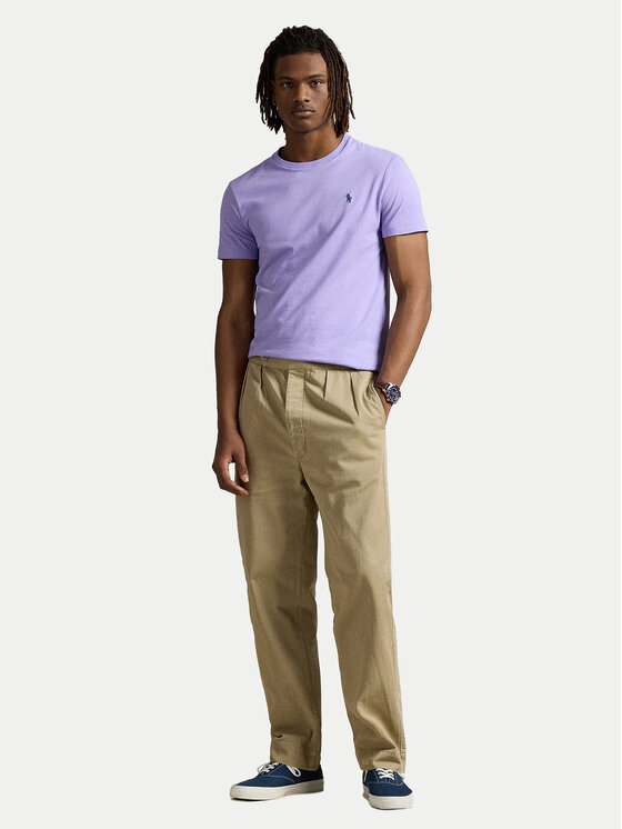 Polo Ralph Lauren Polo Ralph Lauren Tričko 710671438434 Fialová Custom Slim Fit