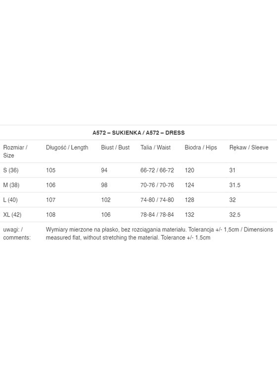 Awama Awama Sukienka letnia A572 Różowy Basic Fit