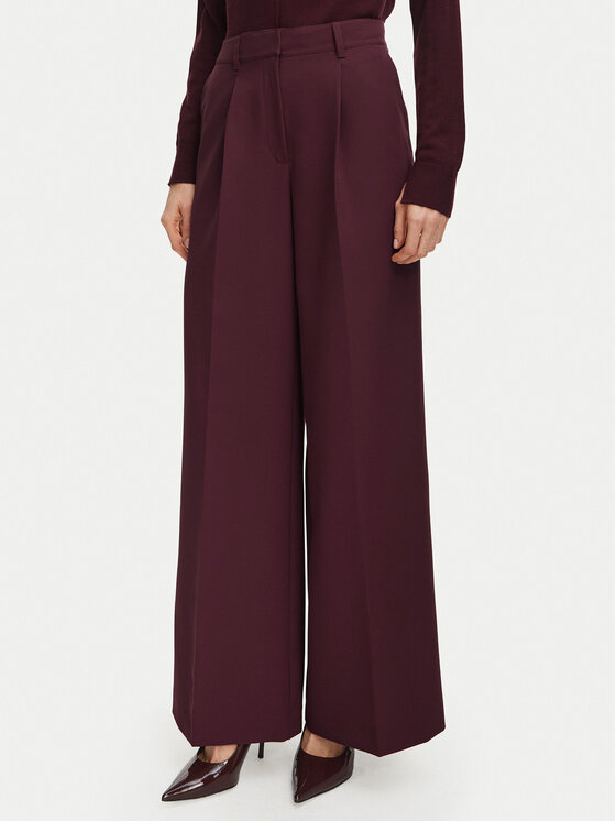 BOSS Stoffhose 50580299 Dunkelrot Regular Fit