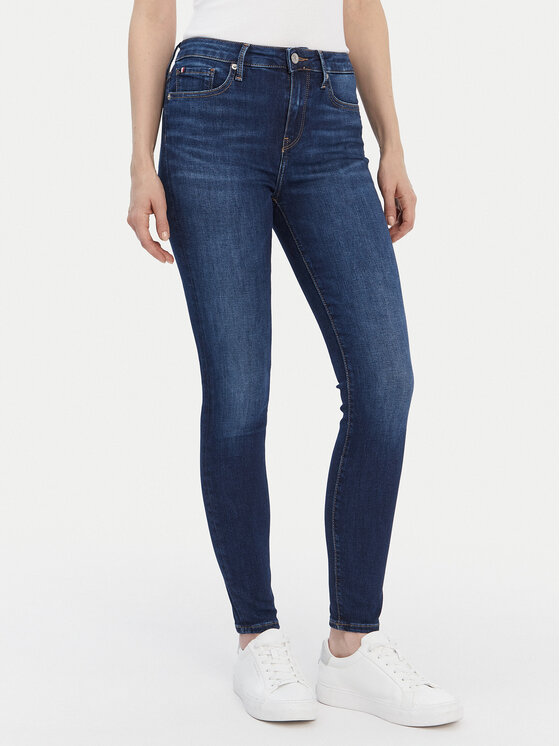 Tommy Hilfiger Blugi WW0WW45010 Bleumarin Slim Fit