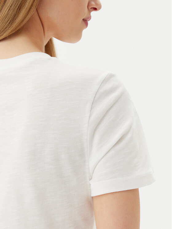 Tommy Hilfiger Tommy Hilfiger Тишърт WW0WW44559 Екрю Regular Fit
