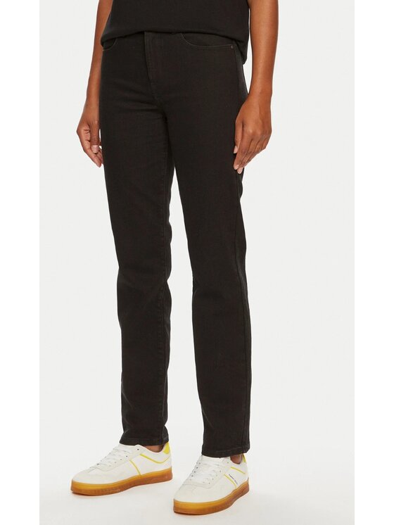 Wrangler Wrangler Jeansy Straight Czarny Straight Fit