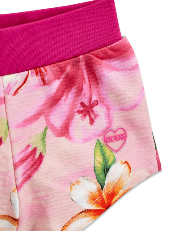 Guess Guess Completo T-shirt e pantaloncini A6GG01 K6YW4 Rosa Regular Fit