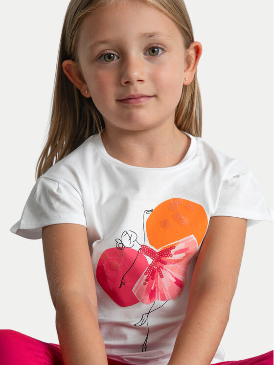 Mayoral Mayoral Komplekti kuuluvad top ja retuusid 3726 Valge Regular Fit