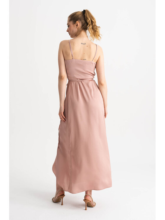 ROSE AVENUE ROSE AVENUE Sukienka koktajlowa S2 Różowy Regular Fit