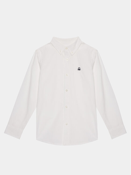 United Colors Of Benetton United Colors Of Benetton Πουκάμισο 54AZCQ00R Λευκό Regular Fit
