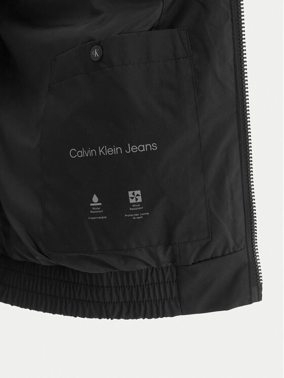 Calvin Klein Jeans Calvin Klein Jeans Átmeneti kabát Harrington LV04RF520G Fekete Regular Fit