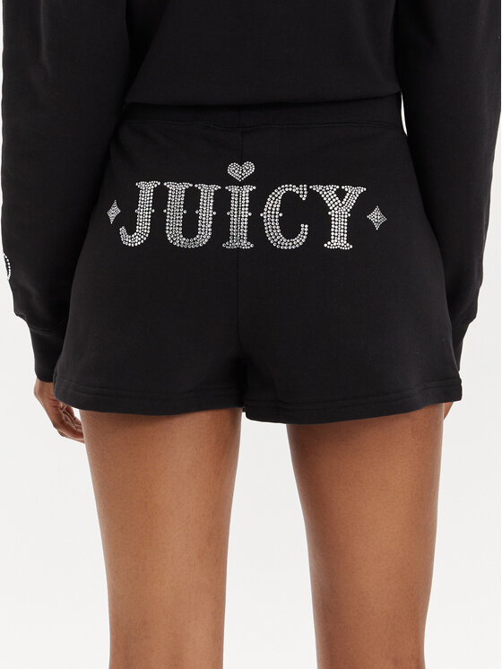 Juicy Couture Juicy Couture Szorty sportowe Sully Rodeo JCBHS223825 Czarny Regular Fit