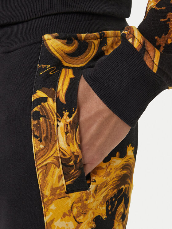 Versace Jeans Couture Versace Jeans Couture Teplákové kalhoty 80GAA3C0 FS196 Černá Regular Fit