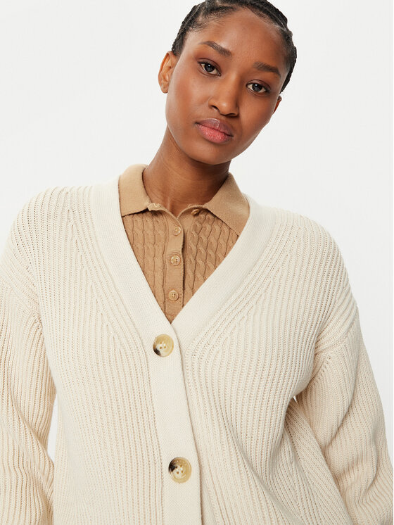 Weekend Max Mara Weekend Max Mara Kardigán Nirvana 2515341051 Écru Regular Fit