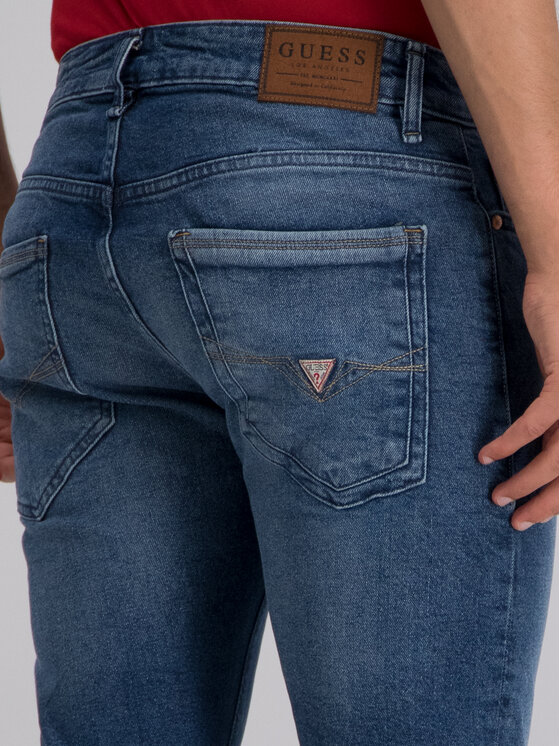 Guess Guess Τζιν Miami M94AN1 D3T61 Σκούρο μπλε Super Skinny Fit