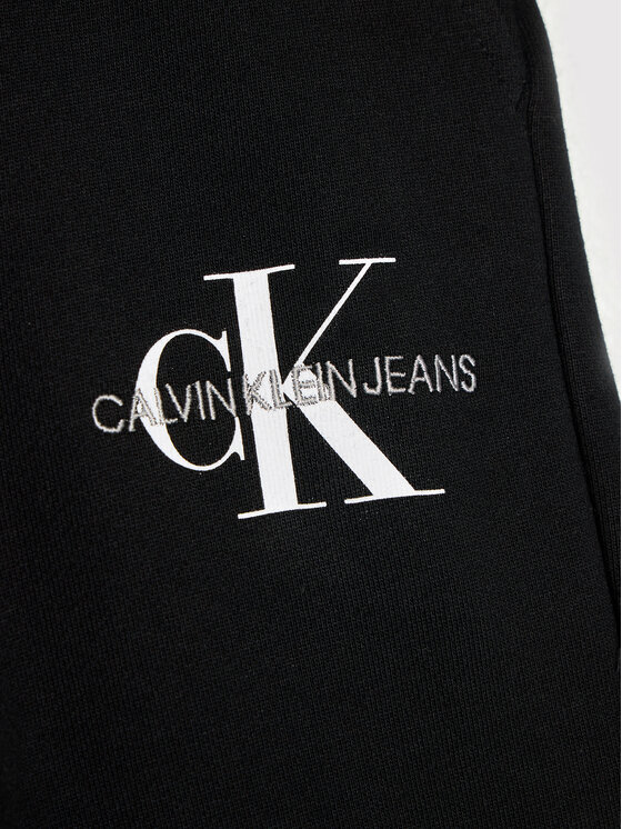 Calvin Klein Jeans Calvin Klein Jeans Pantaloni da tuta Monogram Logo IB0IB00944 Nero Regular Fit