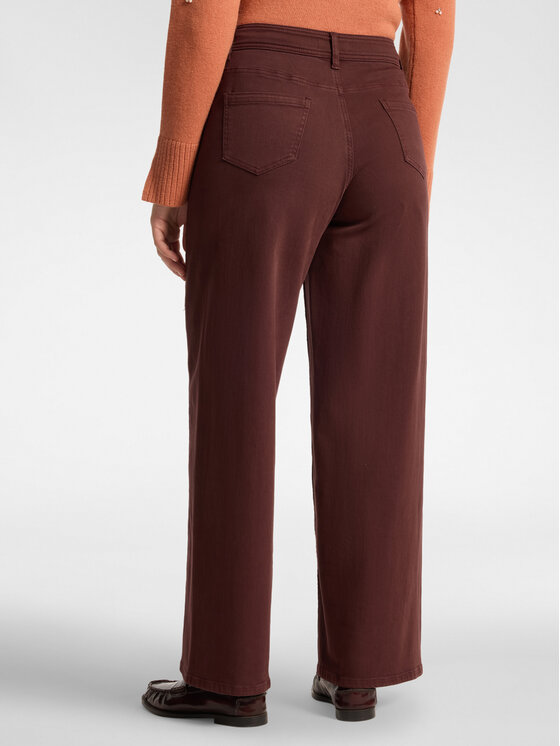 Elena Mirò Elena Mirò Pantaloni di tessuto P702G000439N039 Bordeaux Flare Fit
