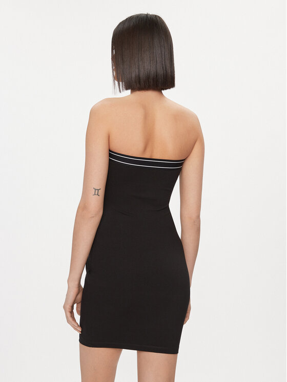 Tommy Jeans Tommy Jeans Rochie de zi DW0DW17416 Negru Slim Fit