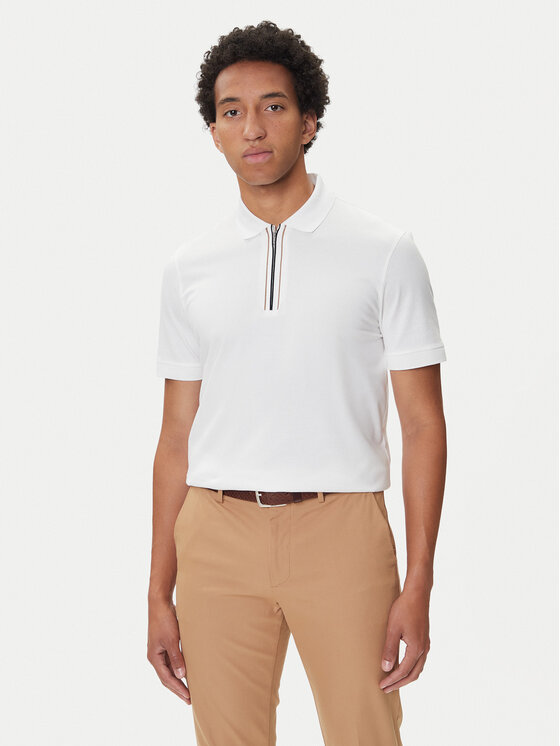 BOSS Polokošeľa H-Paras 65 50543880 Biela Regular Fit
