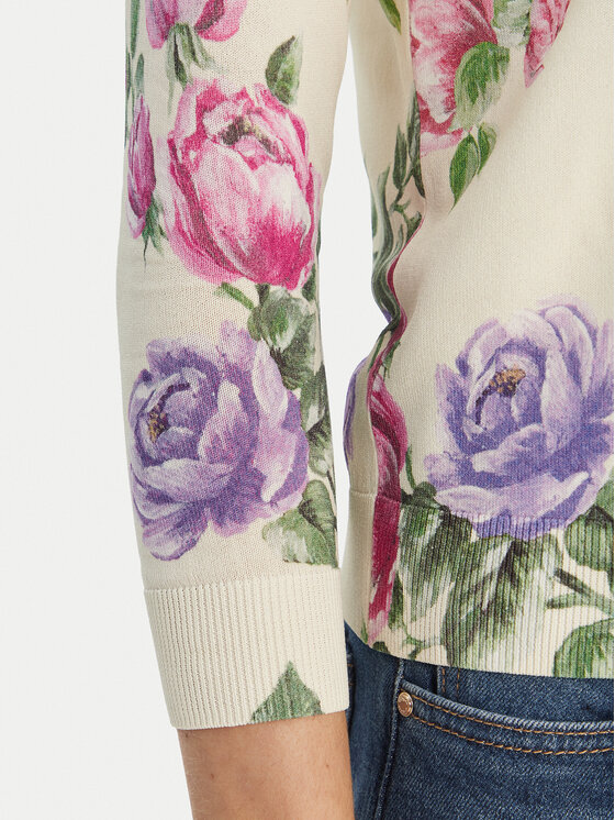 Luisa Spagnoli Luisa Spagnoli Kardigán Contesto 100300 Béžová Slim Fit