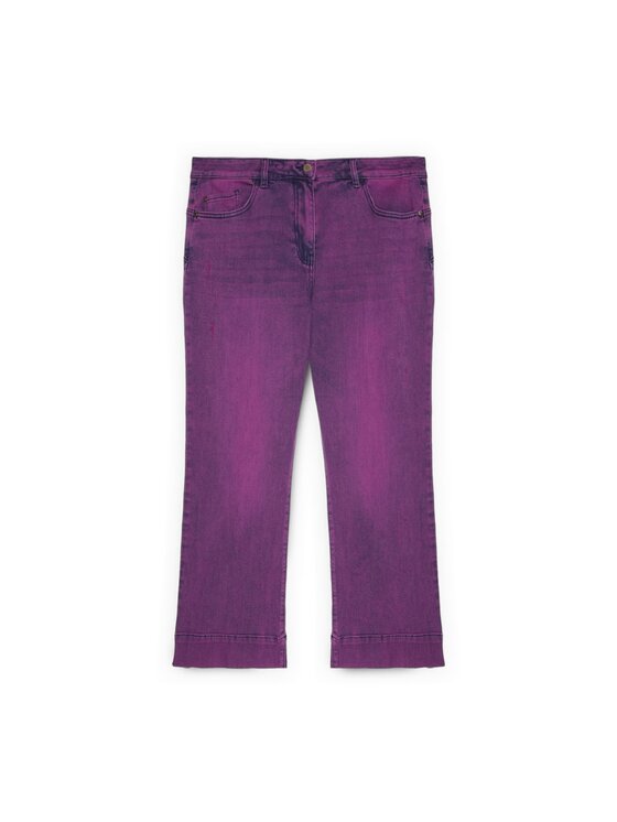 Fiorella Rubino Fiorella Rubino Jeansy P460T305251N019 Fioletowy Flare Fit
