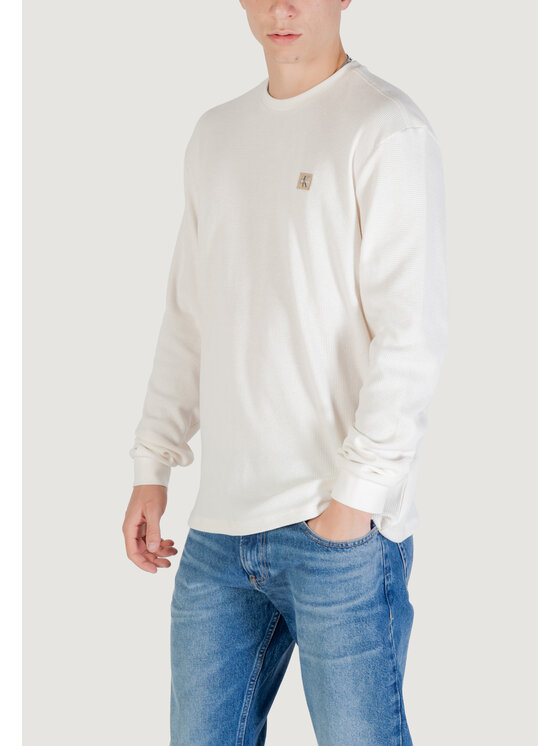 Calvin Klein Jeans Calvin Klein Jeans Maglione LV040EM217 Écru Regular Fit