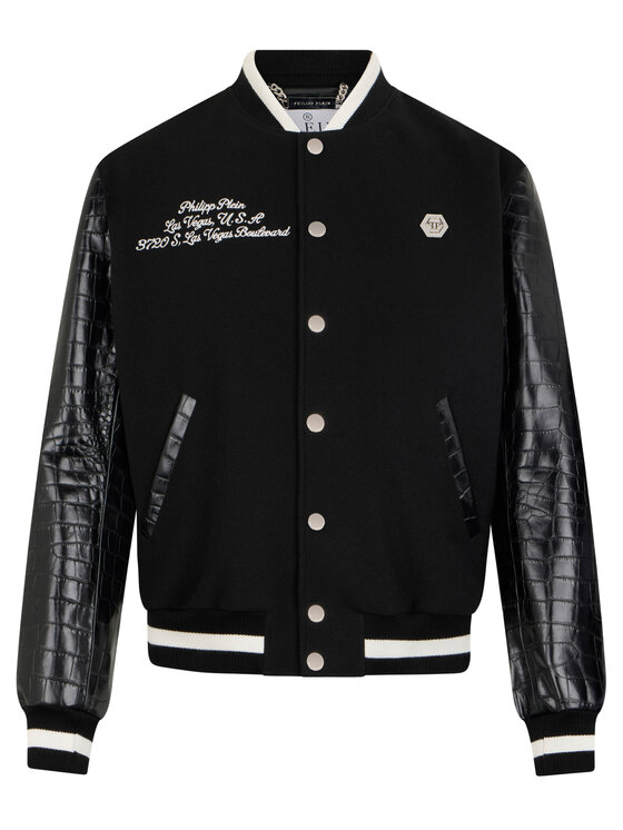 PHILIPP PLEIN PHILIPP PLEIN Bundy bomber 29071 Čierna Regular Fit