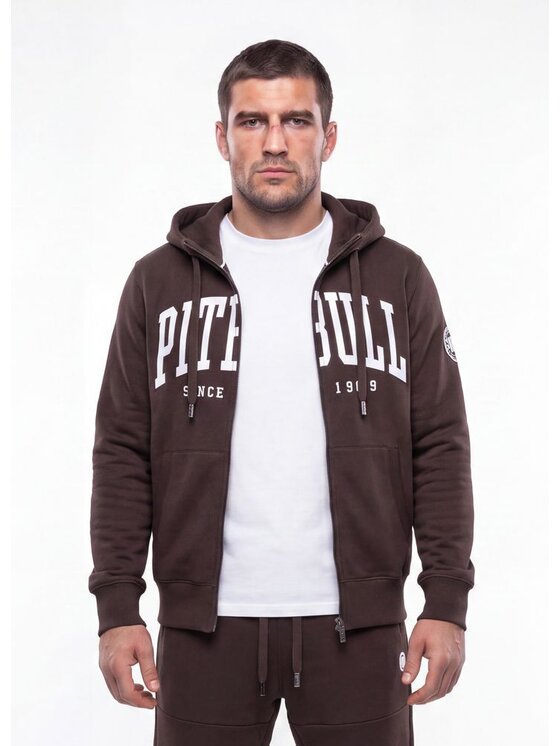 PITBULL PITBULL Bluza NORTON Brązowy Regular Fit