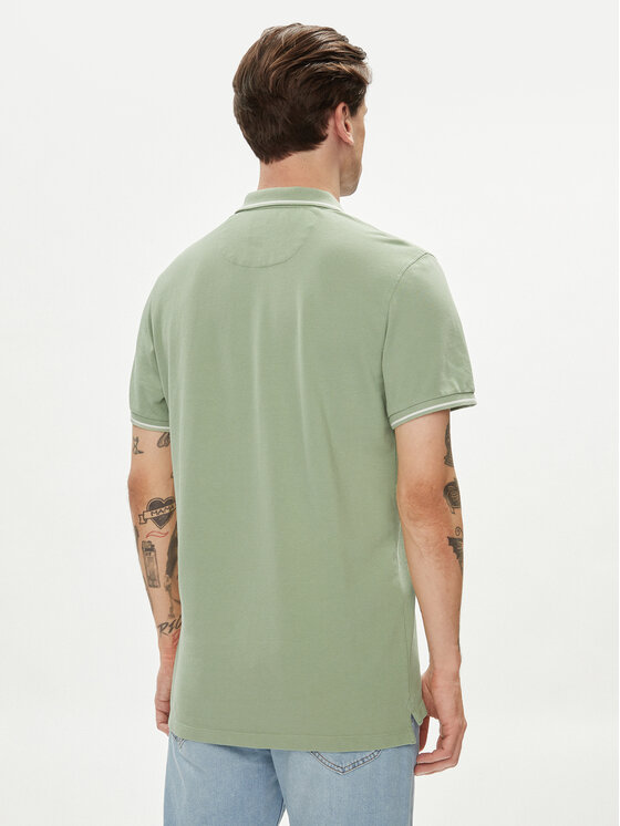 Lee Lee Polo 112349953 Zielony Regular Fit