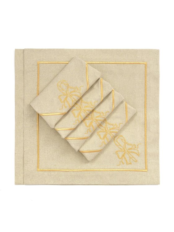 Roseberry Home Roseberry Home Serwetki Candy Cane Goldenline Złoty