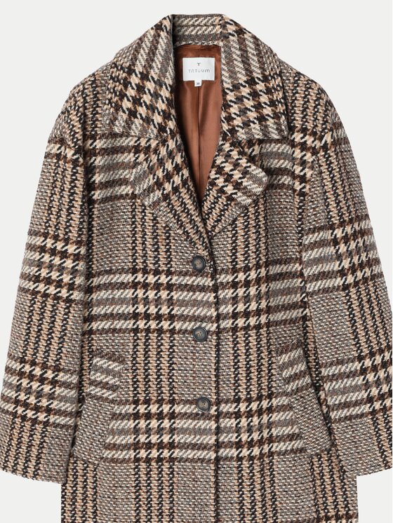 Tatuum Tatuum Cappotto di lana Sewro 1 T2419.007B Marrone Regular Fit