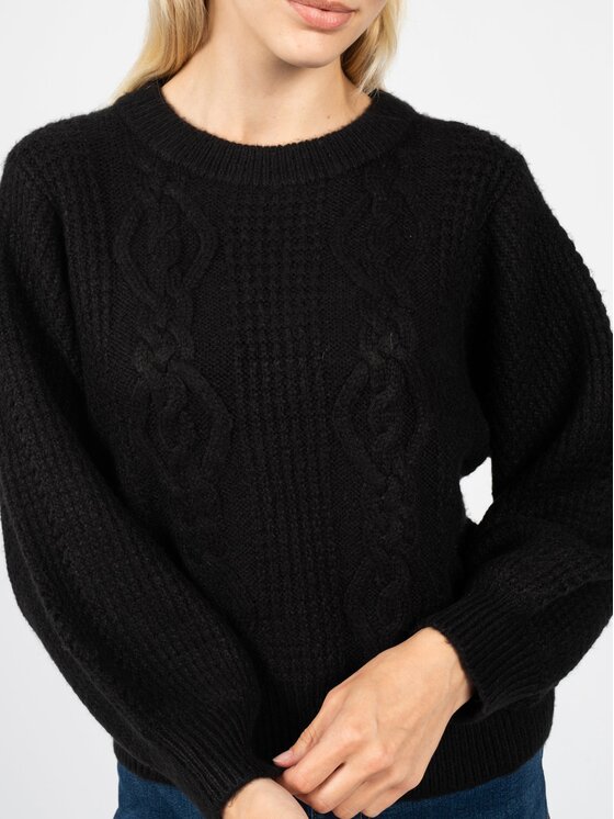 Silvian Heach Silvian Heach Πουλόβερ PGA22106 Μαύρο Regular Fit