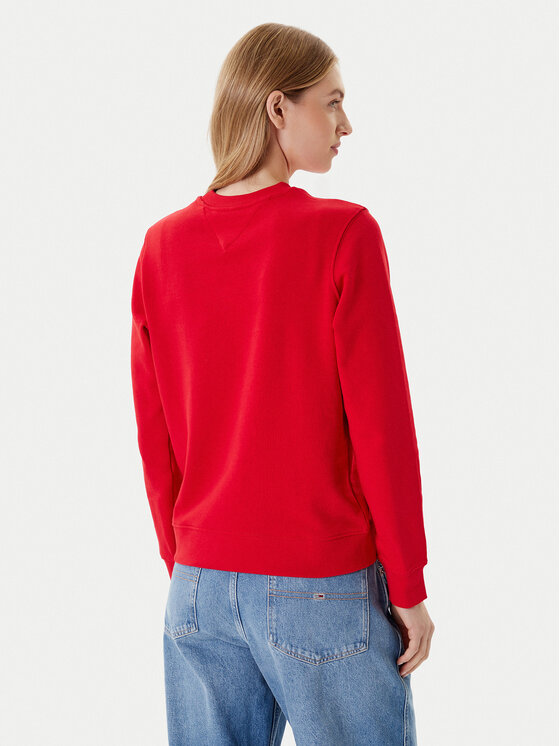Tommy Jeans Tommy Jeans Felpa Essential DW0DW20942 Rosso Regular Fit