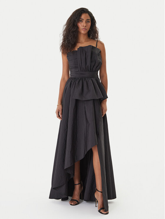 Fracomina Fracomina Večerna obleka FQ26SD3010W83101 Črna Regular Fit