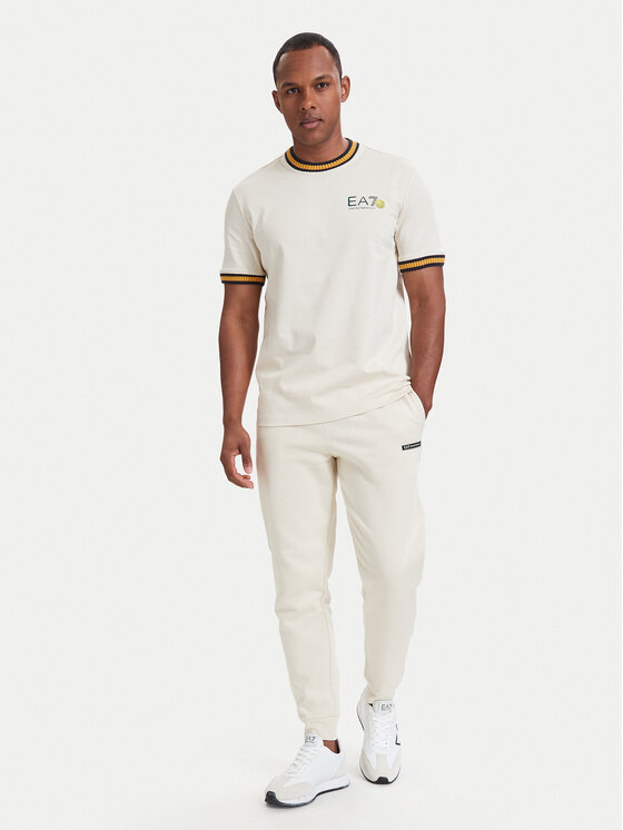 EA7 Emporio Armani EA7 Emporio Armani Póló 7M002131 AF12957 U1079 Világos bézs Regular Fit