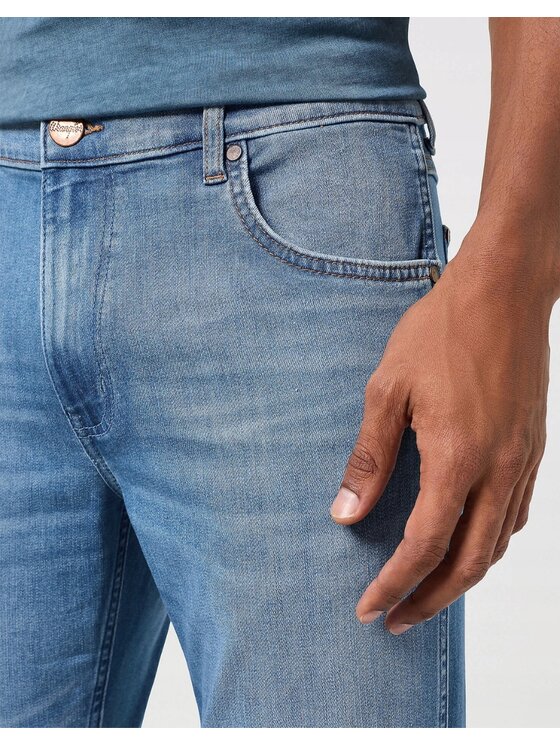 Wrangler Wrangler Jeansy Greensboro Niebieski Regular Fit