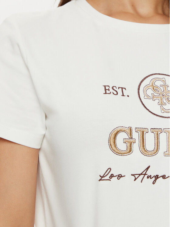 Guess Guess T-krekls V5RI05 J1314 Écru Regular Fit