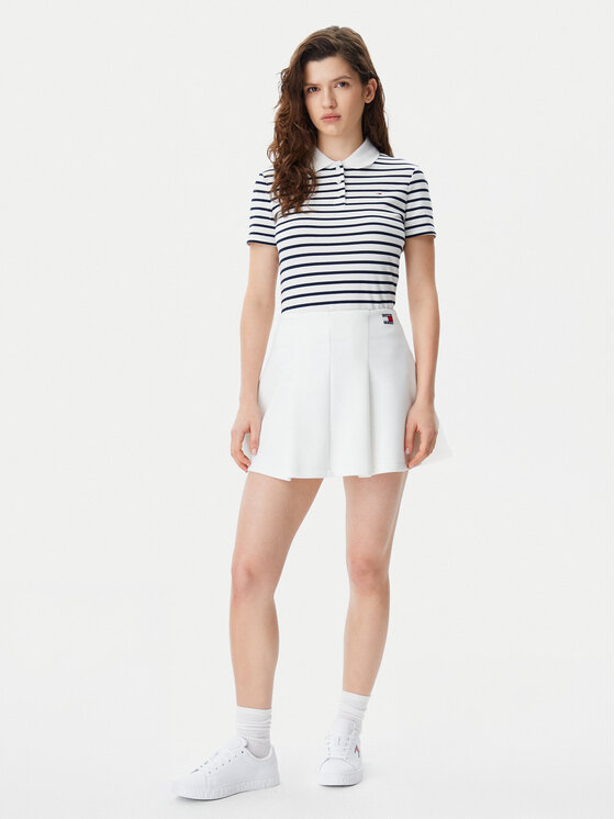 Tommy Jeans Tommy Jeans Miniszoknya Badge DW0DW20268 Ekru Regular Fit