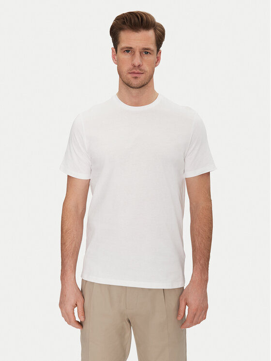 Calvin Klein Jeans Męski T-Shirt, rozmiar L, Biały, LV040HM265