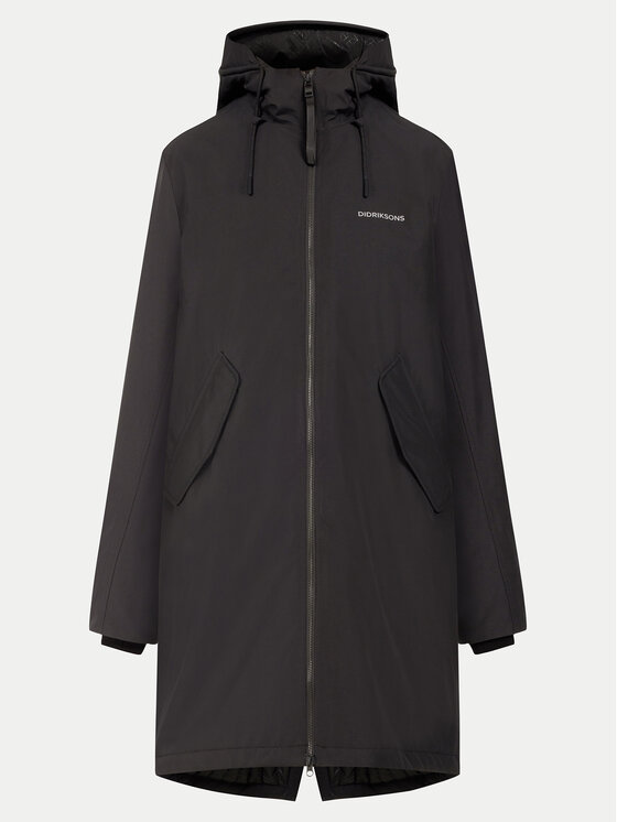 Didriksons Didriksons Parka Fia 505372 Fekete Relaxed Fit
