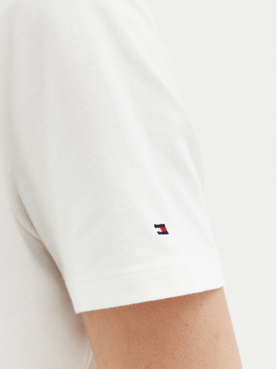 Tommy Hilfiger Tommy Hilfiger Marškinėliai WW0WW45428 Balta Regular Fit