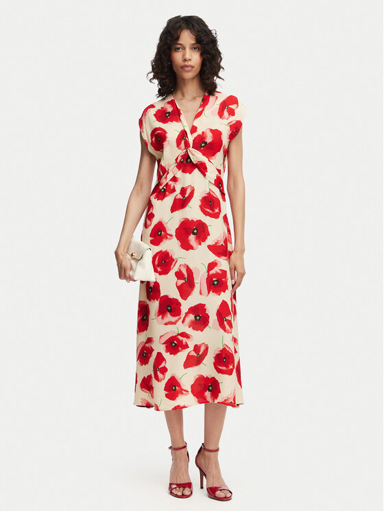 French Connection French Connection Poletna obleka Poppy 719G6 Rdeča Regular Fit