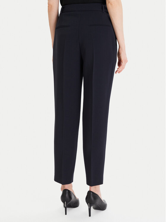 BOSS Boss Auduma bikses Tapiah 50490037 Tumši zils Regular Fit