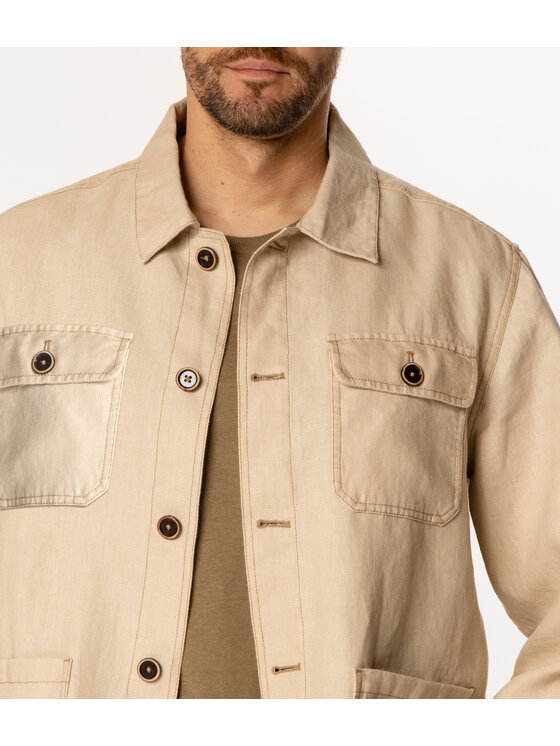 Lee Cooper Lee Cooper Kurtka przejściowa LINO 2277 Beżowy Regular Fit