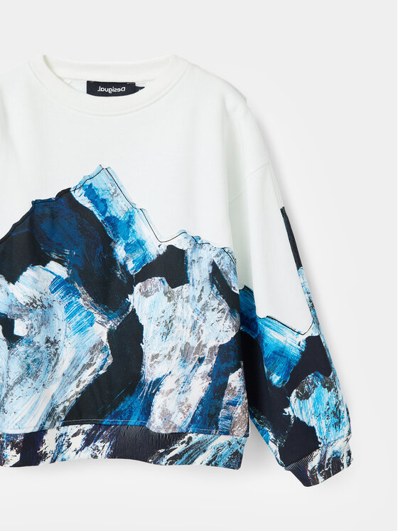 Desigual Desigual Sweatshirt 23WBSK06 Weiß Regular Fit