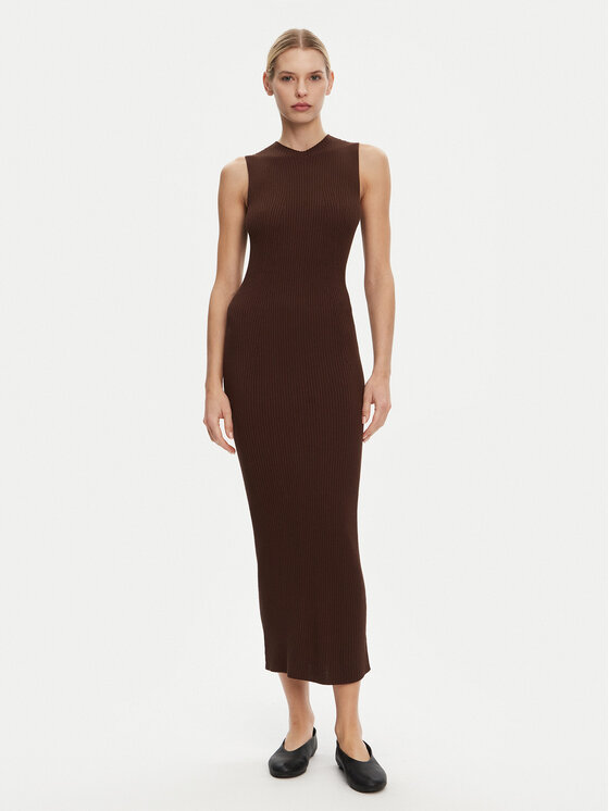 Kontatto Kontatto Strickkleid 3M0512C Braun Regular Fit