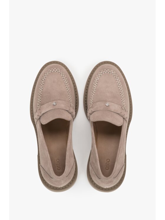 Estro Estro Mokasíny ER00120501 Béžová
