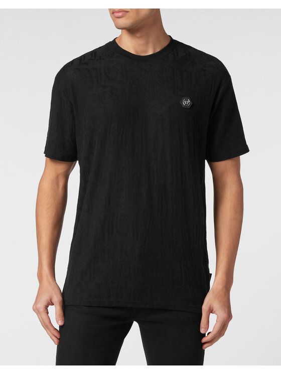PHILIPP PLEIN PHILIPP PLEIN T-Shirt 9837 Czarny Regular Fit