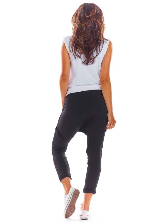 Infinite You Infinite You Spodnie damskie M217 Czarny Basic Fit